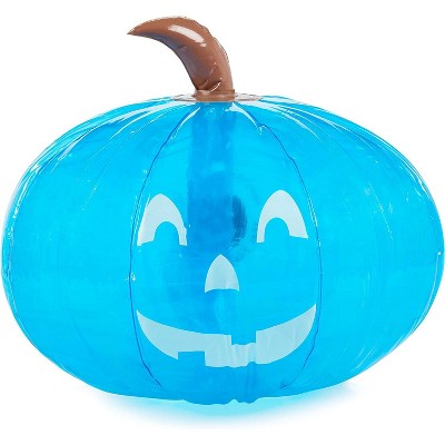 Teal Pumpkin 15" Inflatable Decoration - Blow Up Indoor / Outdoor Jack O Lantern Decor - Official Teal Pumpkin Project Gear - Decorations for Fall