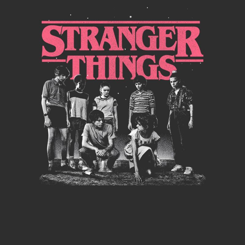 Men's Stranger Things Title Logo Faded T-Shirt, 2 of 6