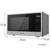 Panasonic .9 Cu Ft Microwave - Black Stainless Steel - Nn-sb438 : Target