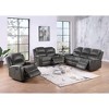 PU Leather Manual Recliner Chair with Cushion Back & Tufted Design - 2 of 4