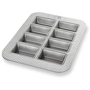 USA Pan Bakeware Aluminized Steel Mini Loaf Pan, 8-Well - 1 of 4