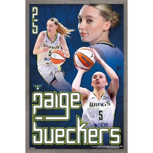 Trends International WNBA Dallas Wings - Paige Bueckers 25 Framed Wall Poster Prints - 1 of 4