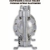 Fuelworks Double Diaphragm Transfer Pump 1/2" inch Nitrile/NBR/Buna-N 12gpm / 45lpm Heavy Duty Aluminium Air Operated Pneumatic for Diesel, Grease, - 4 of 4