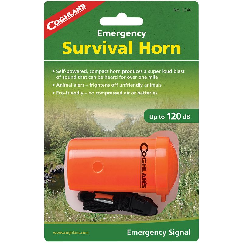 Coghlan's Emergency Survival Horn Animal Alert for Hiking Camping Rescue Whistle, 1 of 4