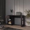 Vynxaria Wengue Computer Desk with 1-Drawer and Open Storage - 2 of 4