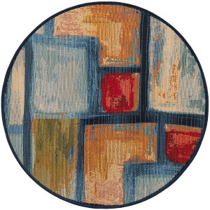 Unique Loom    Outdoor Modern Cubed Area Rug - 1 of 4