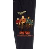 Star Trek Men's The Animated Series Character Logo Adult Lounge Pajama Pants Black - 3 of 3