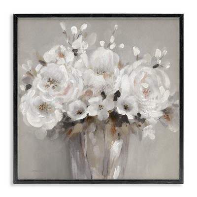 Stupell Industries White Flower Bunches, 17" x 17"