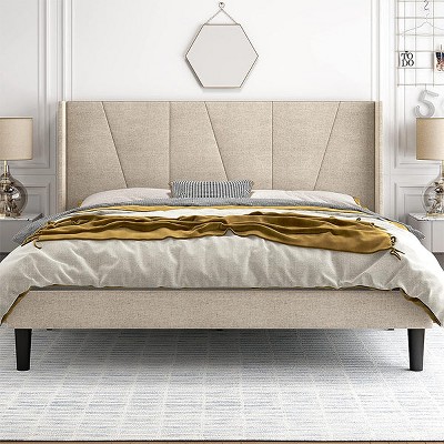 Hub Styler Bed Frame Geometric Headboard