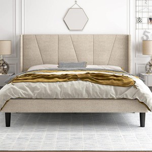 Hub Styler Bed Frame Geometric Headboard - 1 of 4