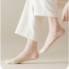 Anna-Kaci 5 Pairs Women No Show Mesh Panel Socks Low Cut Stretch Cotton Liner Non-Slip Design for Ballet Flats and Loafers - 4 of 4
