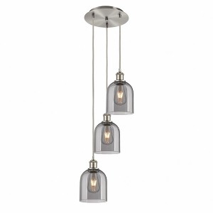 Bella - 3 Light Cord Hung Multi Pendant In Industrial Style-29.25 Inches Tall and 12 Inches Wide - 1 of 1