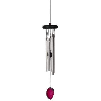 Woodstock Wind Chimes Signature Collection, Woodstock Agate Chime, Red 18'' Wind Chime WAGR