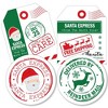 Big Dot of Happiness Santa's Special Delivery - Gift Tag Decorations DIY From Santa Claus Christmas Essentials - Set of 20 - 2 of 4