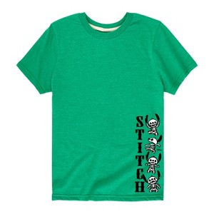 Boys' - Disney - Stitch Skeletons Short Sleeve Graphic T-Shirt - 1 of 4