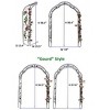Lorna 59''x98.4''Arch Metal Garden Trelli, Wedding Arch Party, Tiered Planters for Flowers, Assemble Freely Outdoor Furniture - The Pop Home - 4 of 4