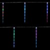 Northlight Set of 5 Color Changing Cascading Icicle Christmas Light Tubes - 13 ft Clear Wire - 3 of 4