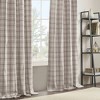 PAGED 50x84 Inch Back Tab Yarn Dyed Plaid Weave Blackout Curtains,Curtain Panels with Fleece Lining for Living Room,Bedroom - 2 of 4