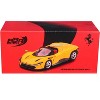 Ferrari Daytona SP3 Giallo Modena Yellow with Red Interior 1/64 Diecast Model Car by BBR - 4 of 4