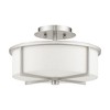 Livex Lighting Wesley 2 - Light Semi-Flush Mount in  Brushed Nickel - 2 of 4