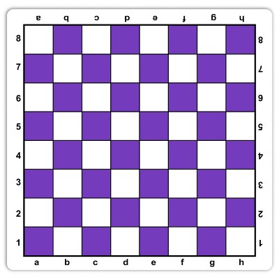 WE Games Purple Mousepad Chessboard, 20 inches - made in USA