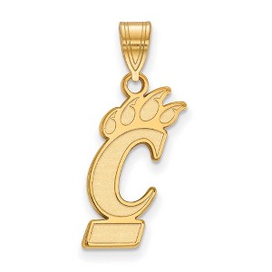 Black Bow Jewelry 14k Yellow Gold Cincinnati Bearcats NCAA Large Pendant - 1 of 3