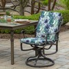 ARDEN Outdoor Midback Chair Cushion, 18 x 16.5, Rain-Proof, Fade Resistant Salome Tropical - 2 of 4
