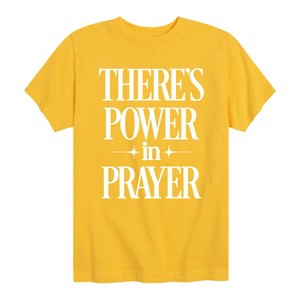 Boys' - Instant Message - Theres Power In Prayer Short Sleeve Graphic T-Shirt - 1 of 4