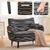 QingMoon Modern Style Two-seater Sofa with armrest pillows, and storage pockets, for Bedroom Small Space Living Room, Easy Assembly - 2 of 4