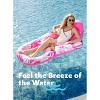 Joyfy Pool Float Adult, Inflatable Pool Lounge Chair with Canopy, Foot Rest Sun Tanning Float Rafts Chair with Cup Holders for Swimming Sunbathing - 4 of 4