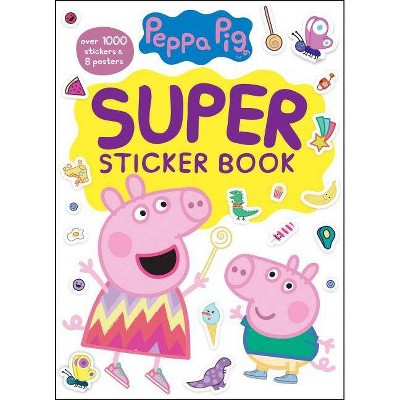 Peppa Pig Super Sticker Book by Golden Books (Paperback)