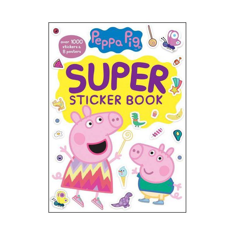 Peppa Pig Super Sticker Book by Golden Books (Paperback), 1 of 2