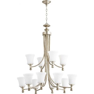 Quorum Lighting Rossington 12 - Light Chandelier in  Aged Silver Leaf - 1 of 1