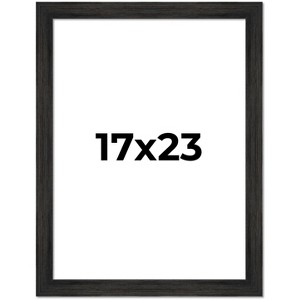 PosterPalooza | 17x23 Wide Barnwood Picture Frame, UV Acrylic, 6 Finishes - Grey, Brown, White, and Black - 1 of 4