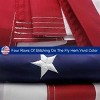 Premium Heavy Duty American Flag, All Weather Spun Polyester w/ Embroidered Stars & Sewn Stripes, USA Outdoor Flags for High Wind, Fade Resistant - 4 of 4
