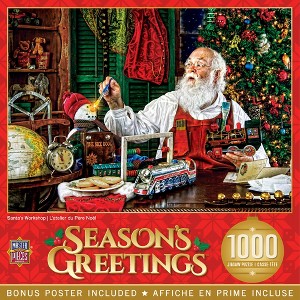 MasterPieces 1000 Piece Christmas Jigsaw Puzzle - Santa's Workshop - 1 of 4
