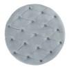NicBex Modern 29.5" Round Ottoman Velvet Footstools with Button Tufted Top for Bedroom and Living Room - 4 of 4