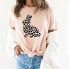 Simply Sage Market Women's Leopard Bunny Short Sleeve Graphic Tee - 2 of 3