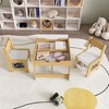 JUJABU Kids 3-in-1 Activity Table and Chair Set with Removable Blackboard Lid,  for Drawing, Reading, and Play - 3 of 4