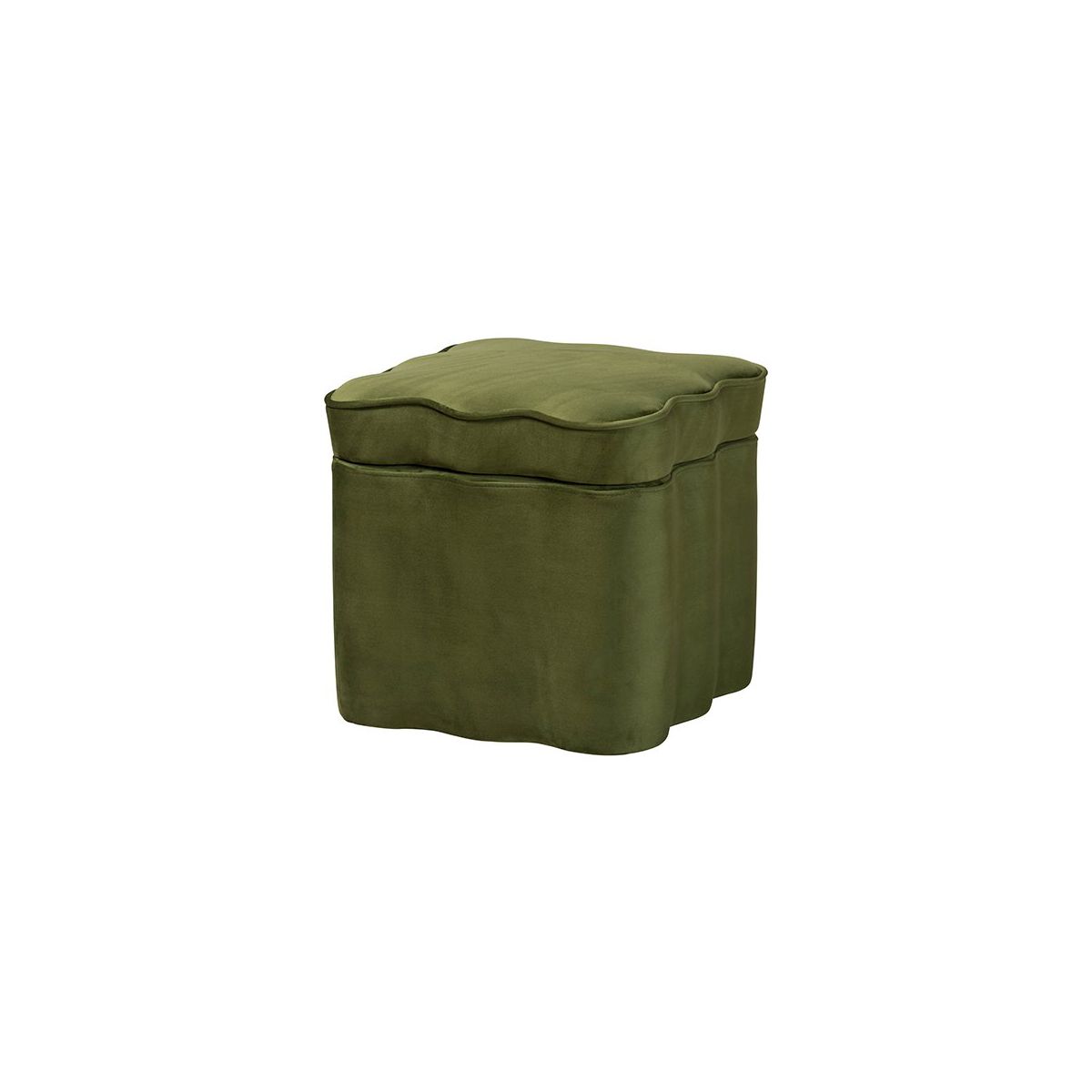bali & pari,Baxton Studio Paulina Velvet Storage Ottoman, Scalloped - thumbnail 8