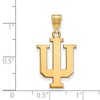 Black Bow Jewelry 14k Yellow Gold Indiana Hoosiers NCAA Large Pendant - 2 of 3