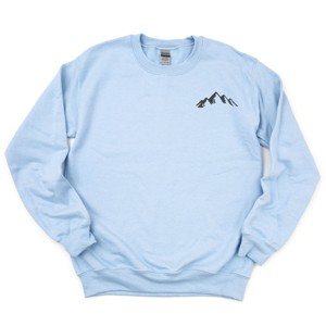 Embroidered Mountains Outline - Women's Graphic Sweatshirt - 1 of 4