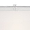 Possini Euro Design Proxima Modern Table Lamp with White Marble Riser 28" Tall Chrome Silver Metal Double Shades for Bedroom Living Room House Home - 2 of 4