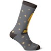 Crazy Dog T-Shirts Men's Trophy Husband Socks Funny Best Hubby Award Sparkling Gold Footwear - 3 of 4
