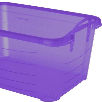 Life Story Purple Stackable Closet & Storage Box 55 Quart Containers (12 Pack)