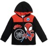 Marvel Spidey and His Amazing Friends Ghost-Spider Miles Morales Spider-Man Fleece Half Zip Hoodie Toddler to Little Kid - 3 of 4