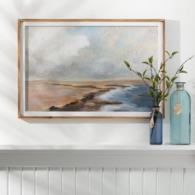 Sea-Blue Glass Bottle Vase Set with Jute and Seashell Accents
