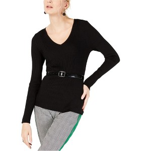 I.N.C International Concepts Womens Textured Knit Sweater, Black, XX-Large - 1 of 1