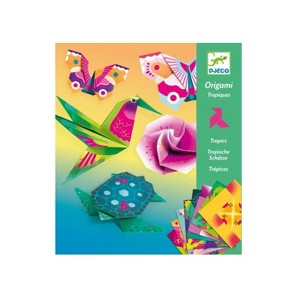 DJECO Origami Paper Craft Kit - Tropics (Level 3), Includes 24 Sheets, Ages 7-13 - 1 of 4