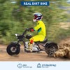 Kids Electric Off-Road Dirt Bike,36V Motorcycle with Top Speed of 16.5 Mph, Spring Suspension, Led Lights, Music Player, for Teens - 3 of 4